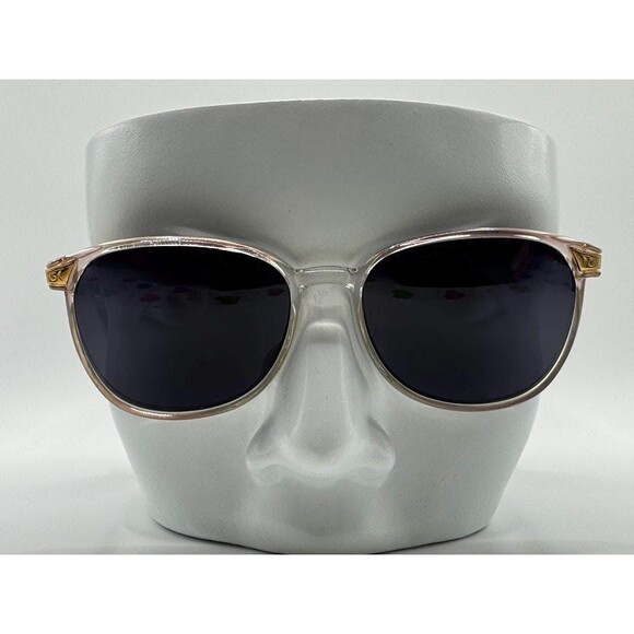 True Vintage Sunglasses | NOS | Preppy Style | Crystal Blue & Gold | Grey Lens main image 10